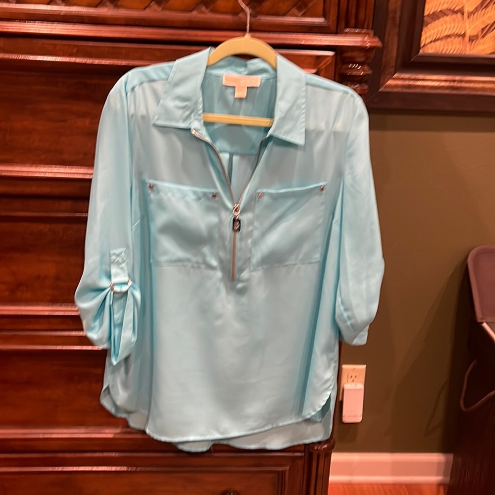 Michael Kors Turquoise Top